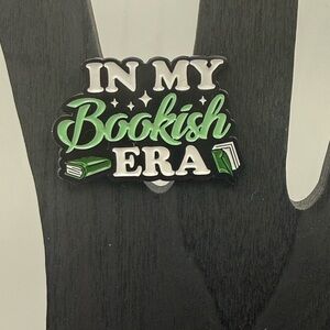 “In my bookish era” enamel pin